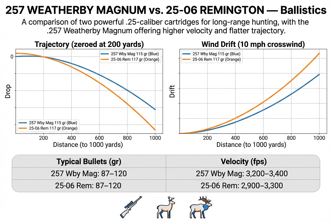 257 257 Weatherby Magnum vs 25-06 Remington | My Reloading