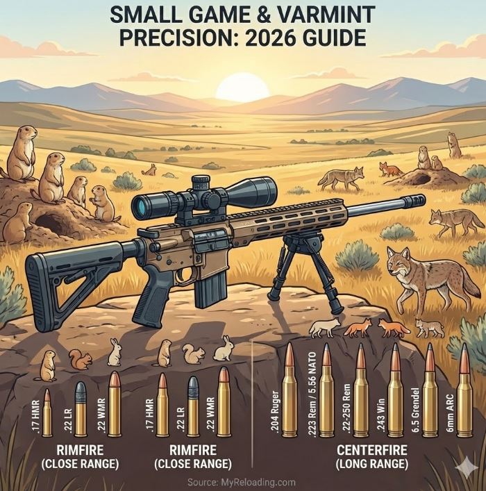 Small Varmints Small Game Precision: The Best Caliber for Varmints in 2026 | My Reloading