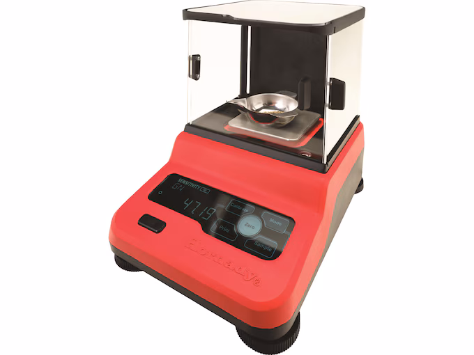 Hornady Precision Lab Digital Powder Scale on a workbench