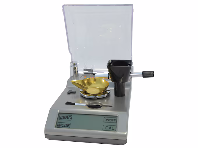 Lyman Accu-Touch 2000 Digital Powder Scale on a loading bench